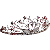 Rosebud Rhinestone Tiara