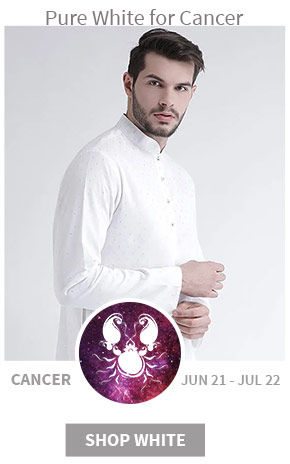 Zodiac Color for Cancer: Pure White ethnic and fusion wear. Shop!