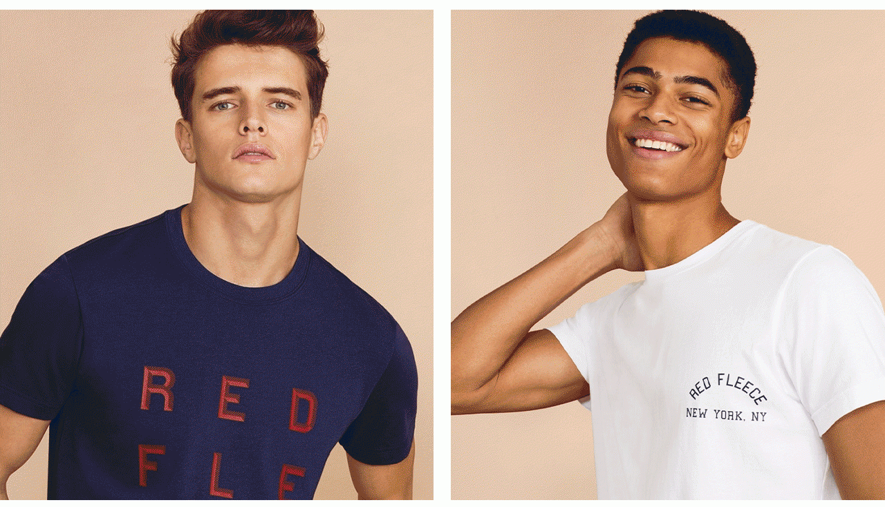 Go Bold Add a fun pop to summer style in our graphic tees.