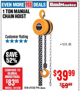 View 1 ton Manual Chain Hoist