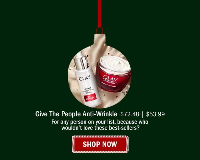 Give the People Anti-Wrinkle: For any person on your list, because who wouldn’t love these best-sellers? Shop Now.