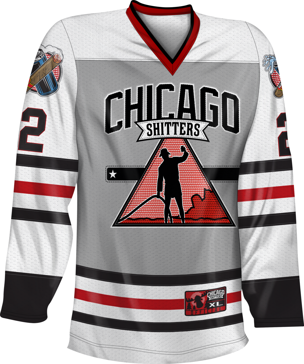 Chicago Shitters Christmas Vacation Hockey Jersey