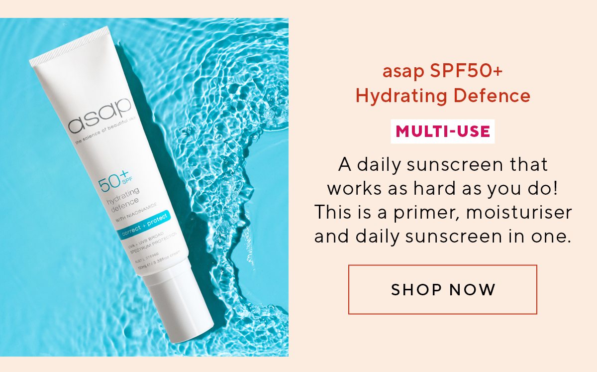 asap SPF50+ Hydrating Defence