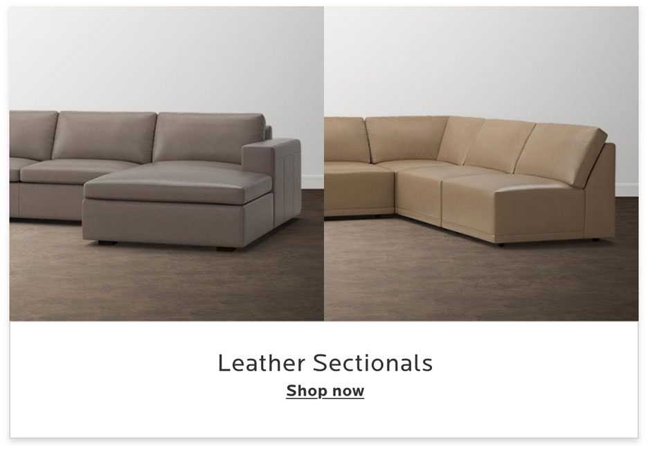 Leather Sectionals. Shop now