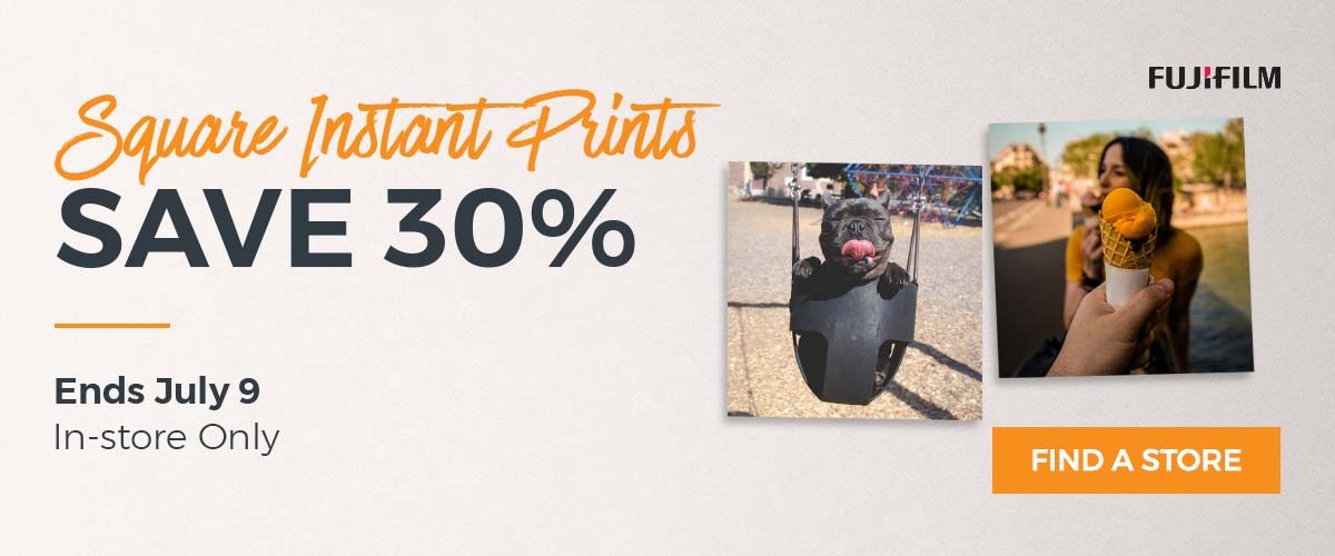 Save 30 Percent off Square Instant Prints - In-Store Only!