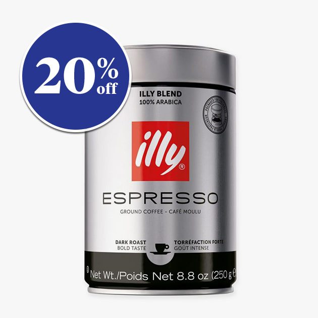 illy® Espresso Fine Ground Dark Roast Espresso - 20% off