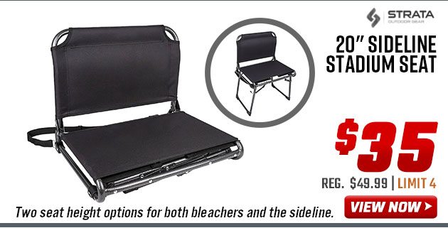 Strata Outdoor Gear 20'' Sideline Stadium Seat