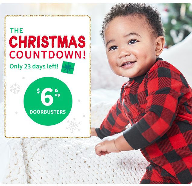 THE CHRISTMAS COUNTDOWN! | only 23 days left! | $6 & up DOORBUSTERS