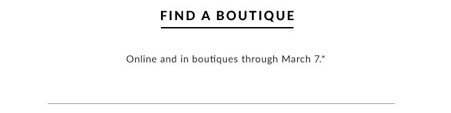 FIND A BOUTIQUE