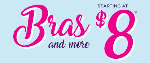 Bras and More starting at $8
