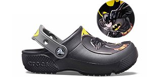 Kids' Crocs Fun Lab Batman Clogs