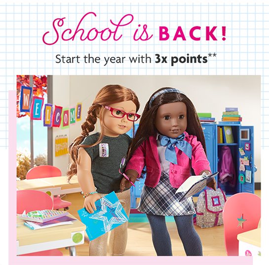 School is BACK! Start the year with 3x points**