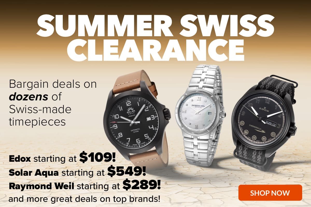 Summer Swiss Clearance