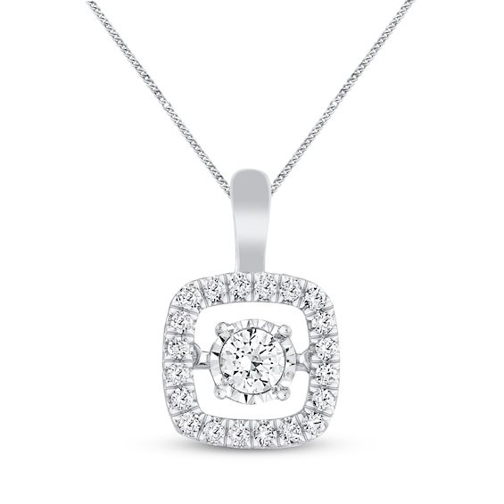 Kay Unstoppable Love Necklace 1/2 ct tw 10K White Gold 19