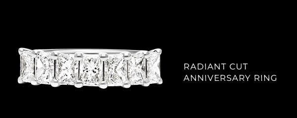 Radiant Cut Anniversary Ring