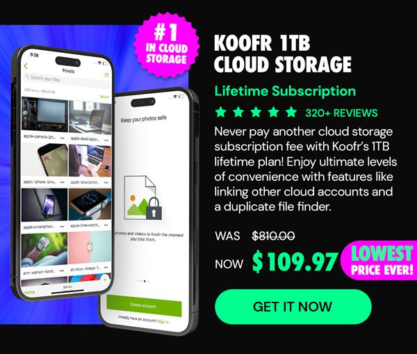 Koofr Cloud Storage: Lifetime Subscription (1TB)