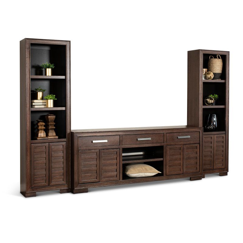 Avalon Tobacco Brown 81" Entertainment Center