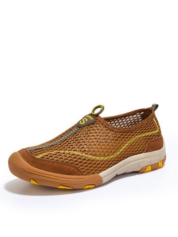Men Breathable Mesh Fabric Outdoor Shoes