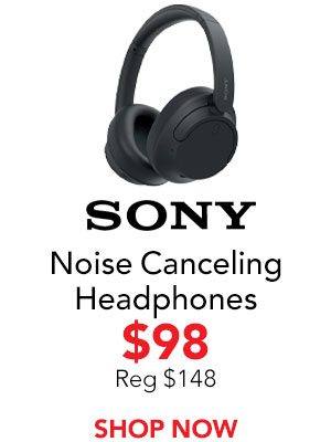 Sony Black Wireless Noise Canceling Over-Ear Headphones