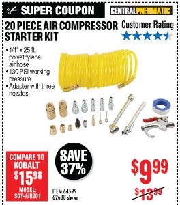 View 20 Pc Air Compressor Starter Kit