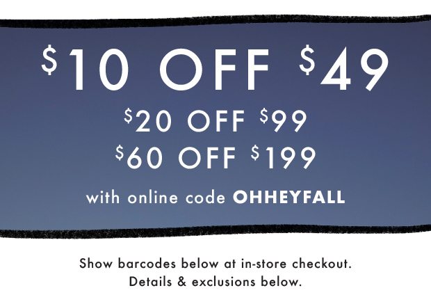 $10 OFF $49