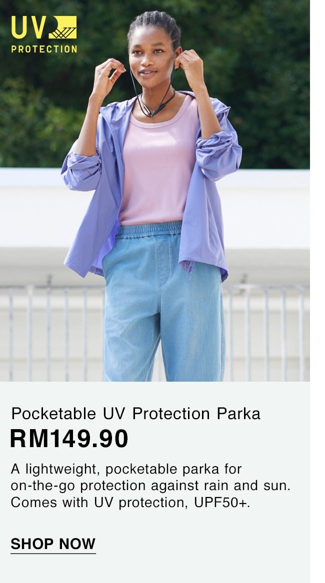 Pocketable UV Protection Parka