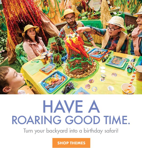 Have a Roaring Good Time. | Turn your back yard into a birthday safari! | SHOP THEMES