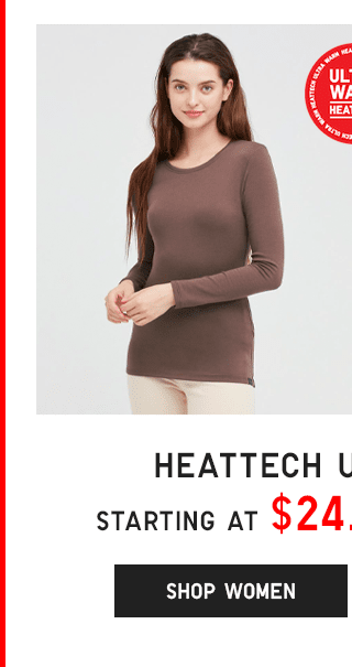 WOMEN HEATTECH COTTON (ULTRA WARM) STARTING AT $24.90