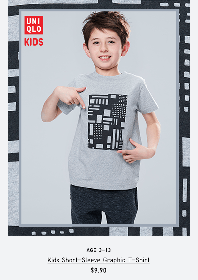 KIDS SHORT-SLEEVE GRAPHIC T-SHIRT $9.90