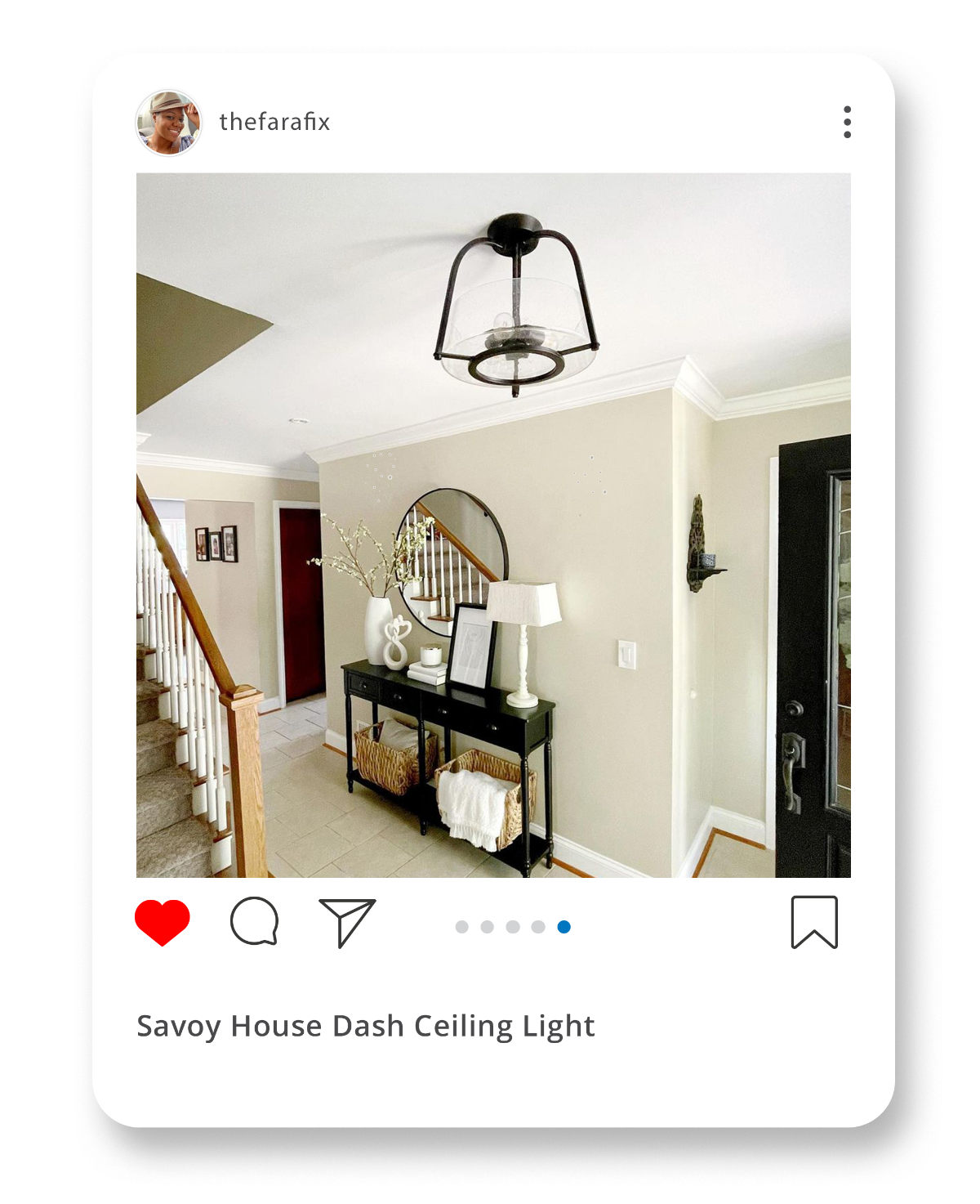 Savoy House Dash ceiling light