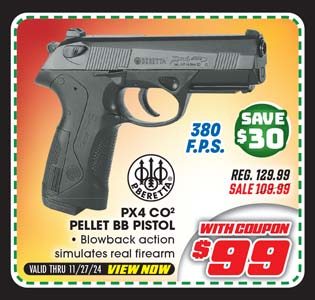 Beretta PX4 .177-Caliber Pellet/BB CO2 Air Pistol