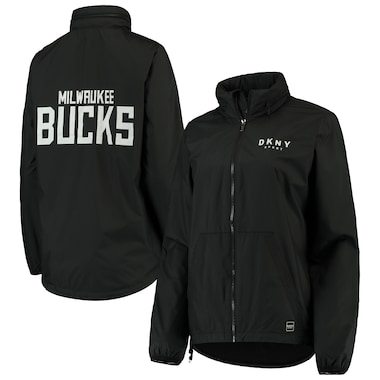Milwaukee Bucks DKNY Sport Women's Stadium Full-Zip Jacket - Black