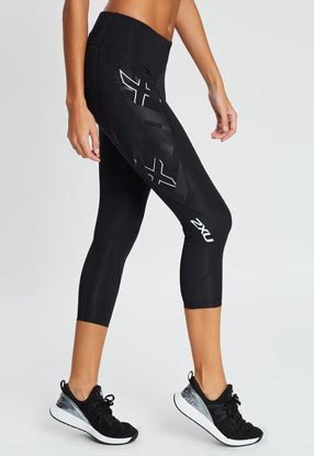 Mid-Rise Textural Compression 7/8 Tights