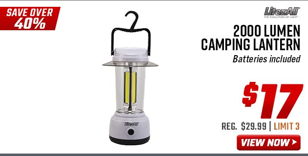 LitezAll 2000 Lumen Camping Lantern