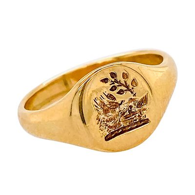 British Signet Ring with Boar's Head, 2010