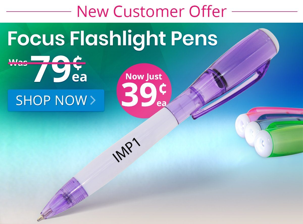 Focus Flashlight Pens for only 39¢ each!