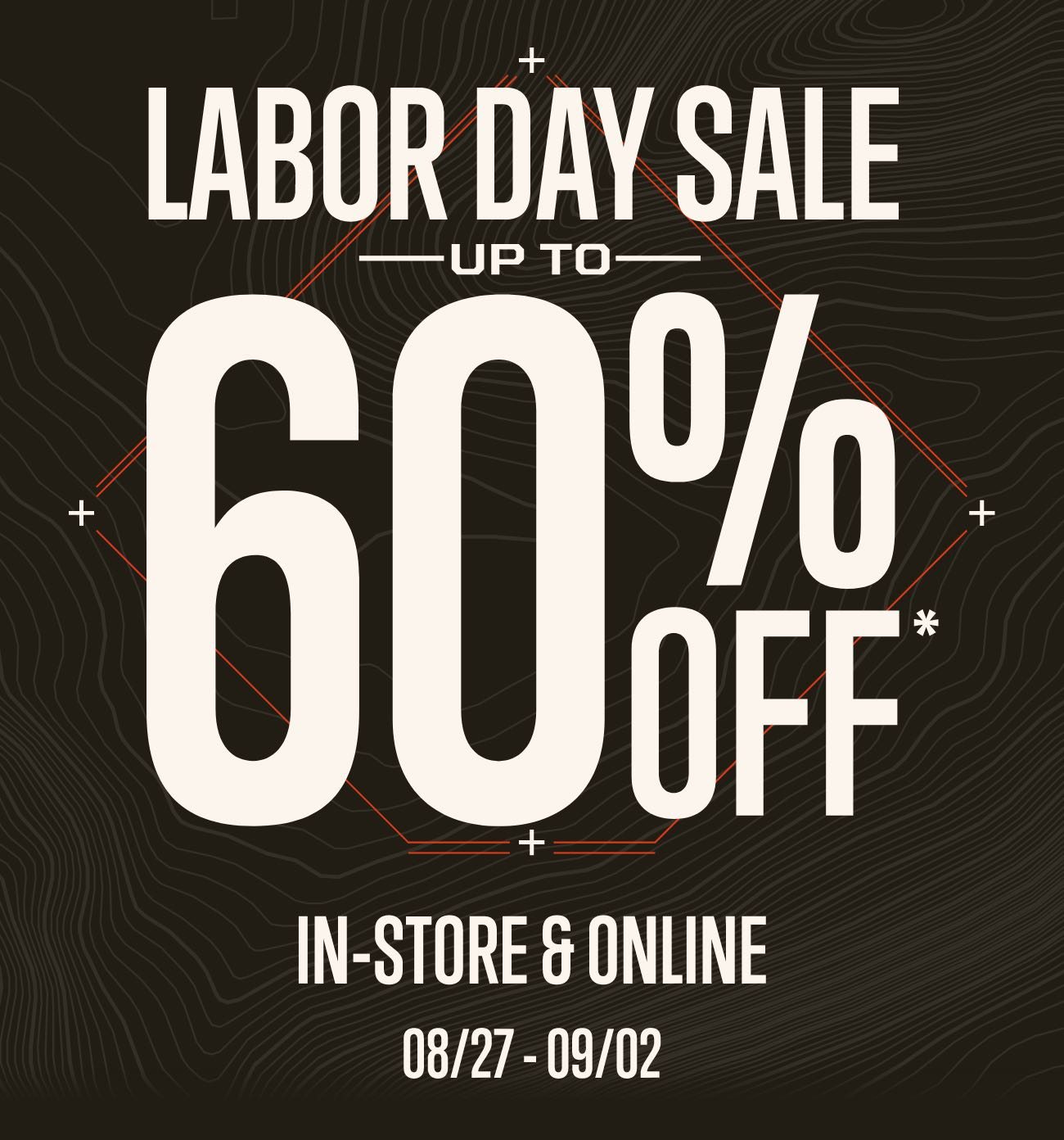 Labor Day Sale Main Image Up To 60% Off