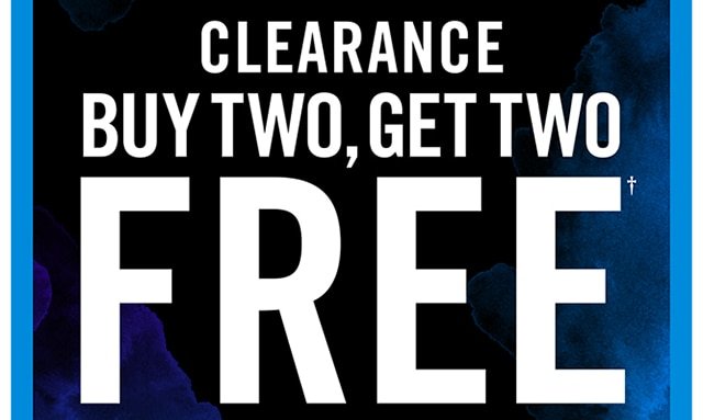 Clearance Buy 2, Get 2 Free