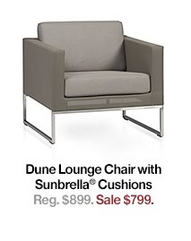 Dune Lounge Chair with Sunbrella