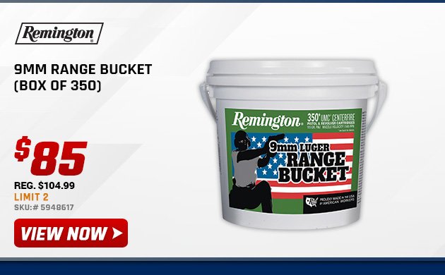 Remington 9mm Range Bucket (Box of 350)