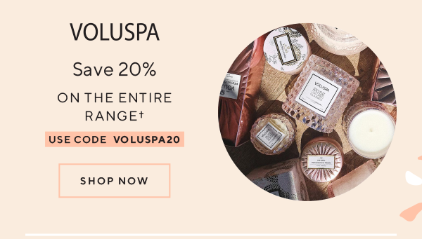 Voluspa Save 20% on the entire range