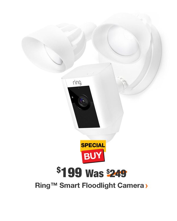 $199 Was $249 Ring Smart Floodlight Camera