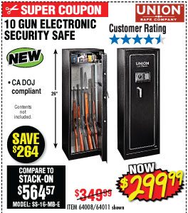 View 10 Gun Electronic Security Safe