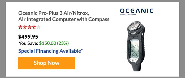 Oceanic Pro-Plus 3 Air/Nitrox, Air Integrated Computer with Compass - Shop Now