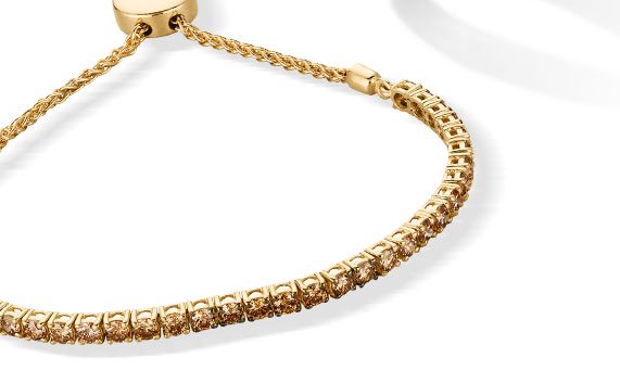 Le Vian 14K Yellow Gold Chocolate Ombre Diamond Bolo Bracelet