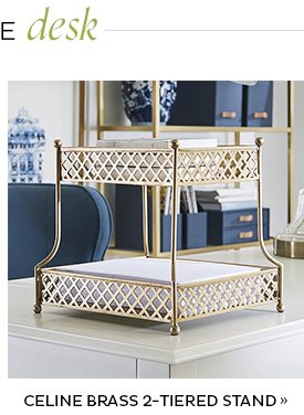 Celine Brass 2-Tiered Stand