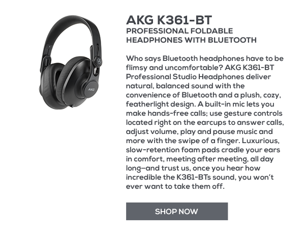 AKG K31-BT | Professional Foldable Headphones with Bluetooth 