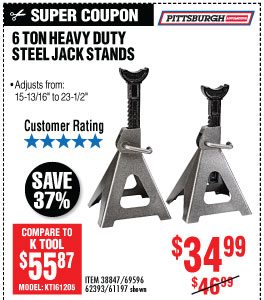 View 6 ton Steel Jack Stands