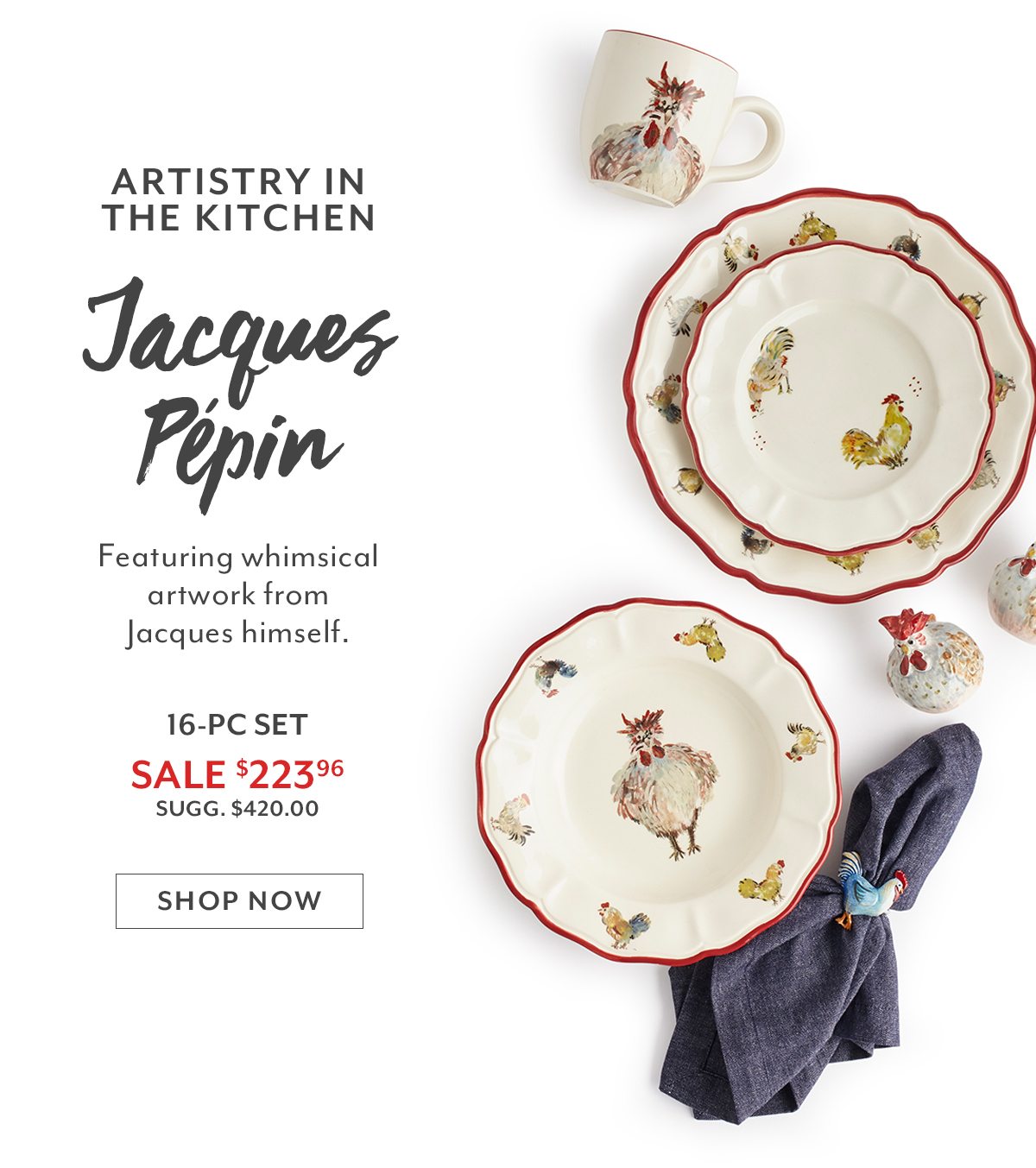 Jacques Pepin 16pc