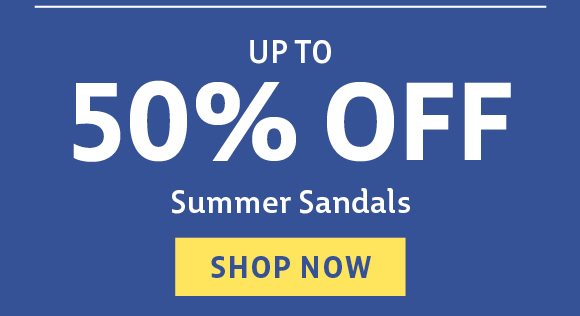 summer sandals up to 50% off
